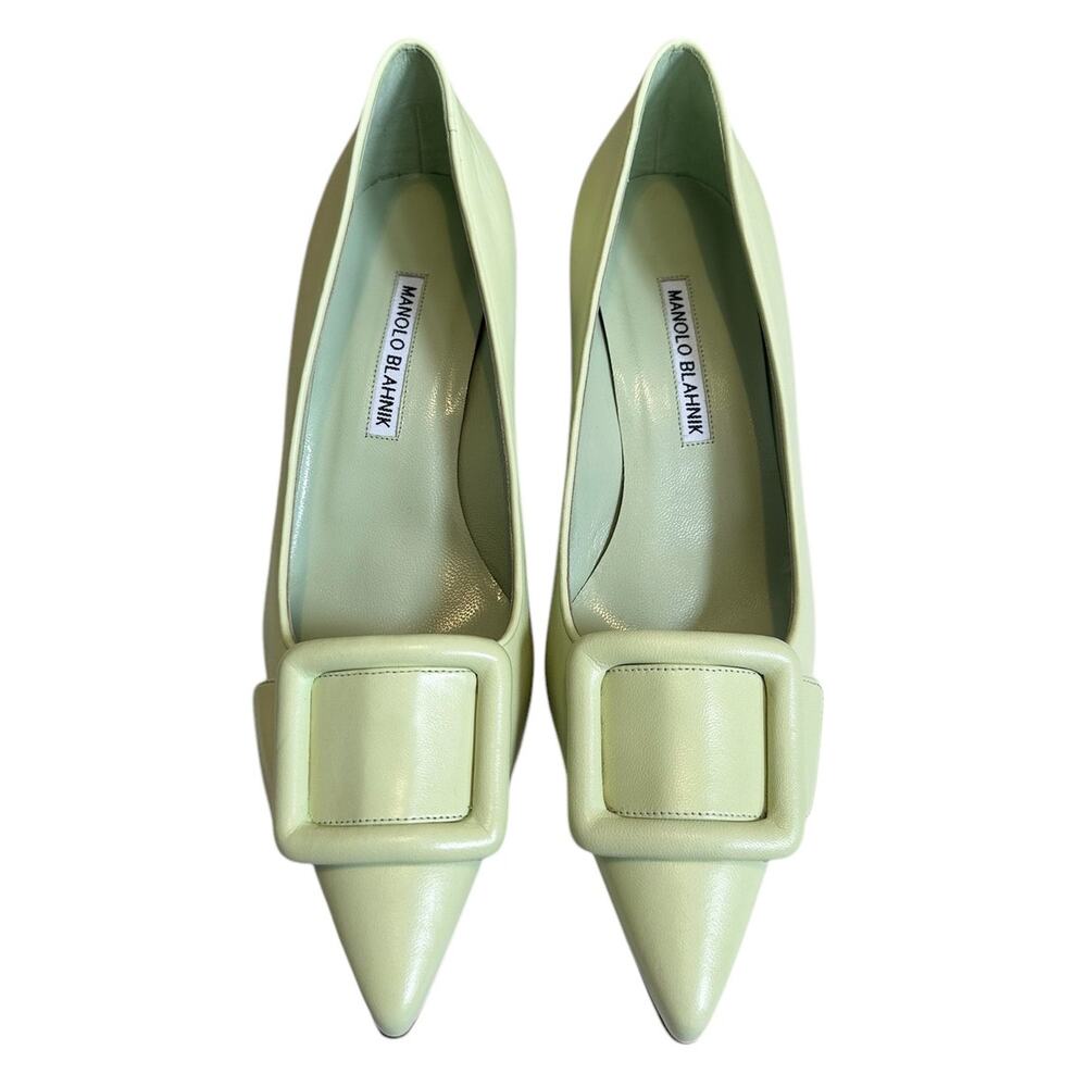 Manolo Blahnik Cream Heels
